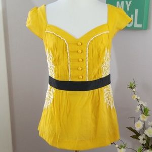 Anthropologie Emboidered Blouse